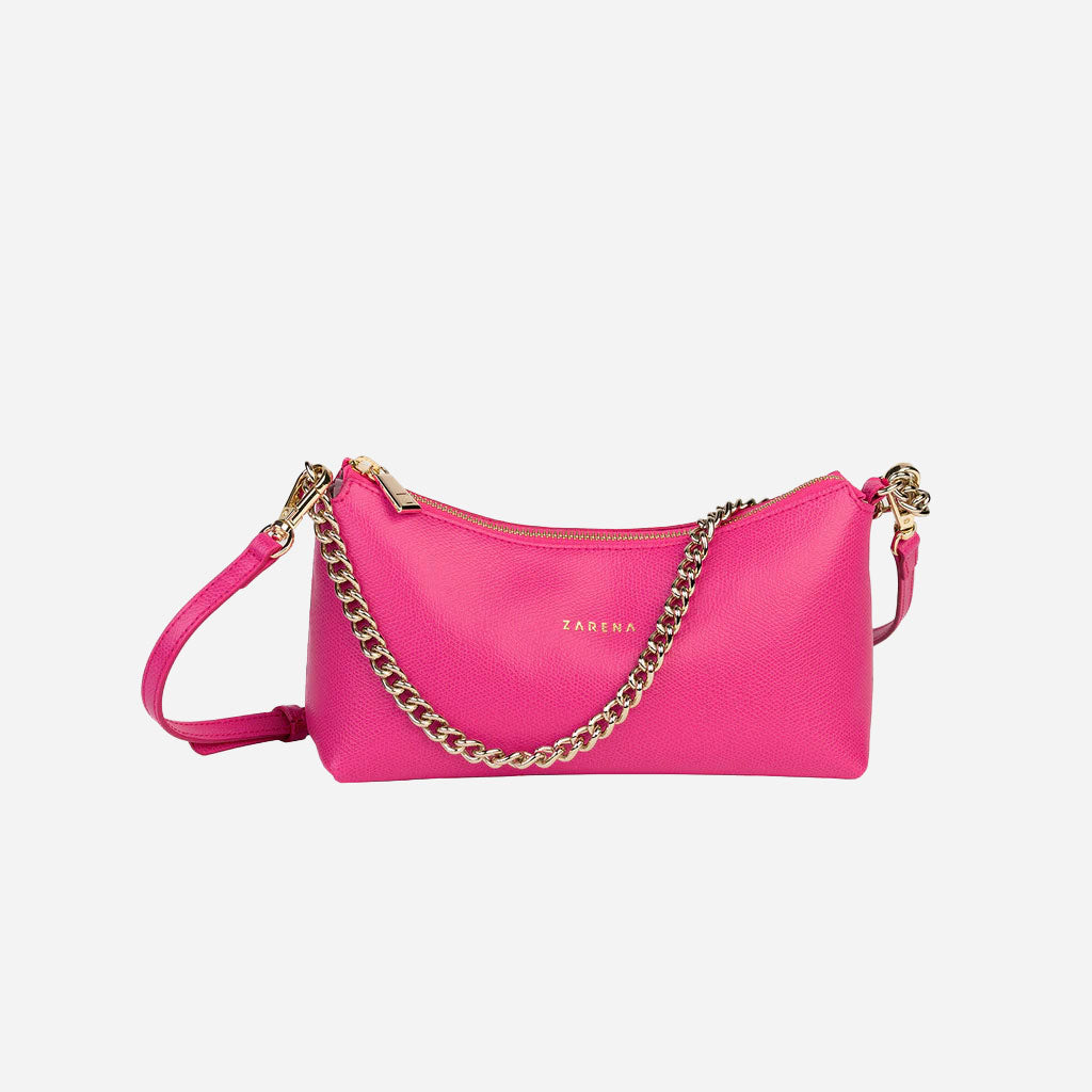 Amy - малка кросбоди чанта - цикламена