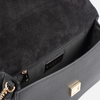Dayana крос боди чанта в черно със златисти елементи