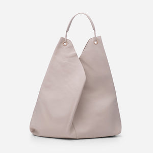 Tara - чанта за рамо от естествена кожа в бледо розово