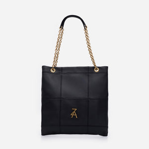 Lea - чанта от естествена кожа в черно