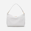 Monica - чанта за рамо от естествена кожа в бяло