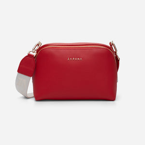 Малка крос боди чанта SARA - червена