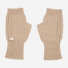 Ръкавици без пръсти - бежови