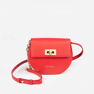 Zoe - малка крос боди чанта - червена