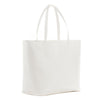 CAMELLIA – чанта за рамо - шопър с принт - бяла