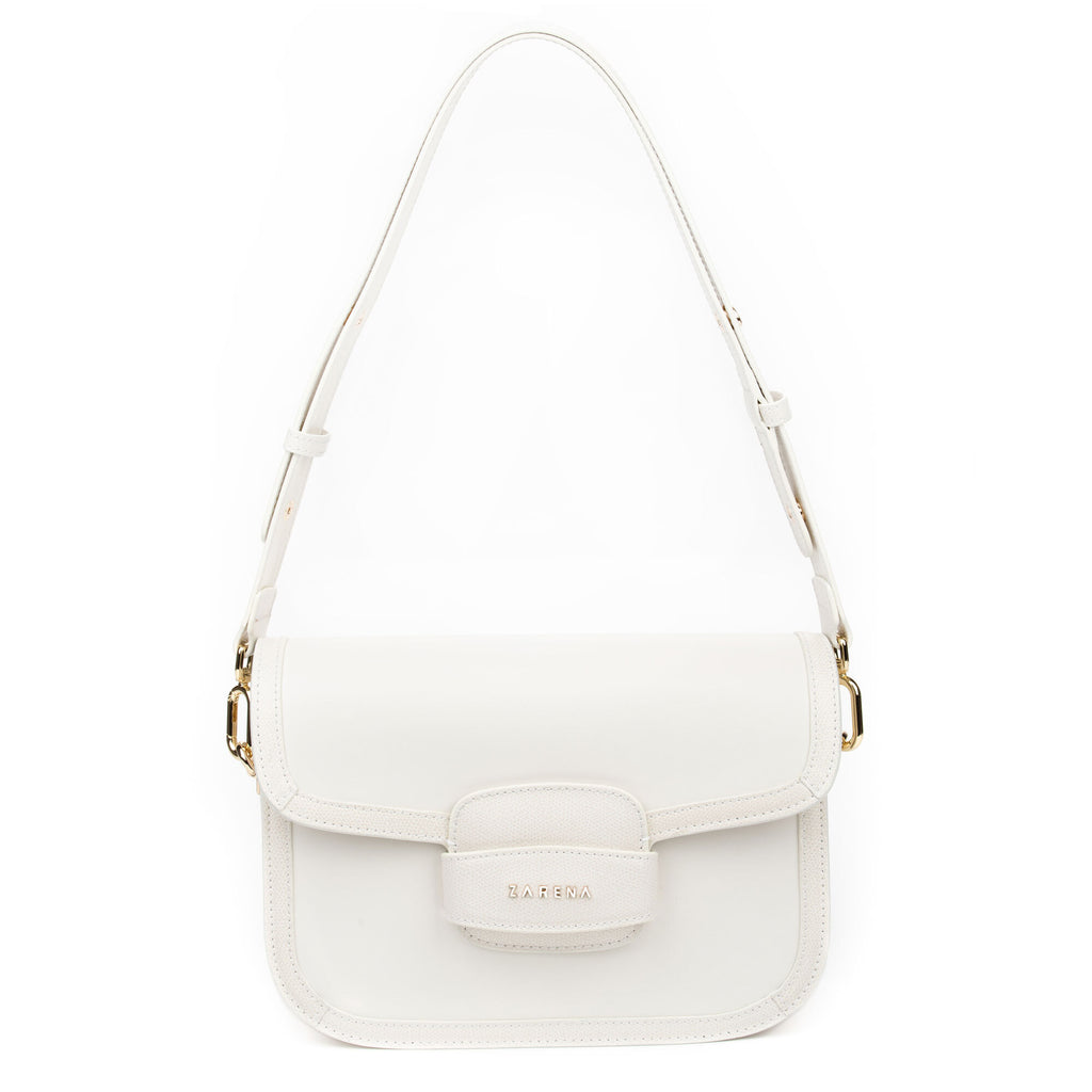 ROSE – чанта за рамо + крос боди - бяла