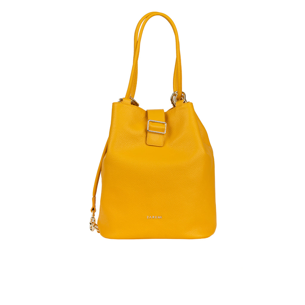 Julia голяма чанта за рамо - цвят жълт