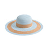 Синя дамска лятна шапка с периферия - С01